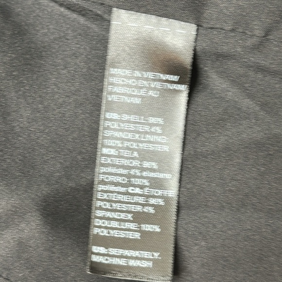 WHBM Faux Suede Vegan Moto Jacket Black with Gold Tone Zippers and Snaps Size 2 - Picture 13 of 16